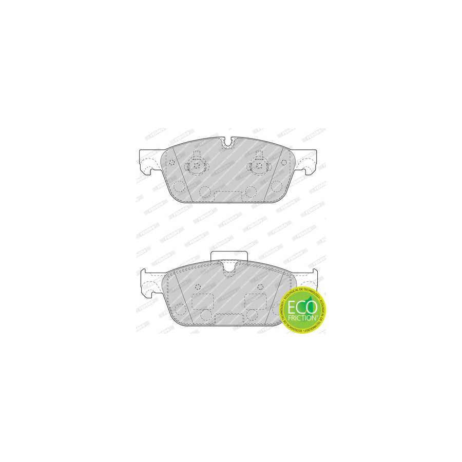 Ferodo Fdb4693 Brake Pad Set Premier Eco Friction Prepared For Wear Indicator With Piston Clip Without Accessories