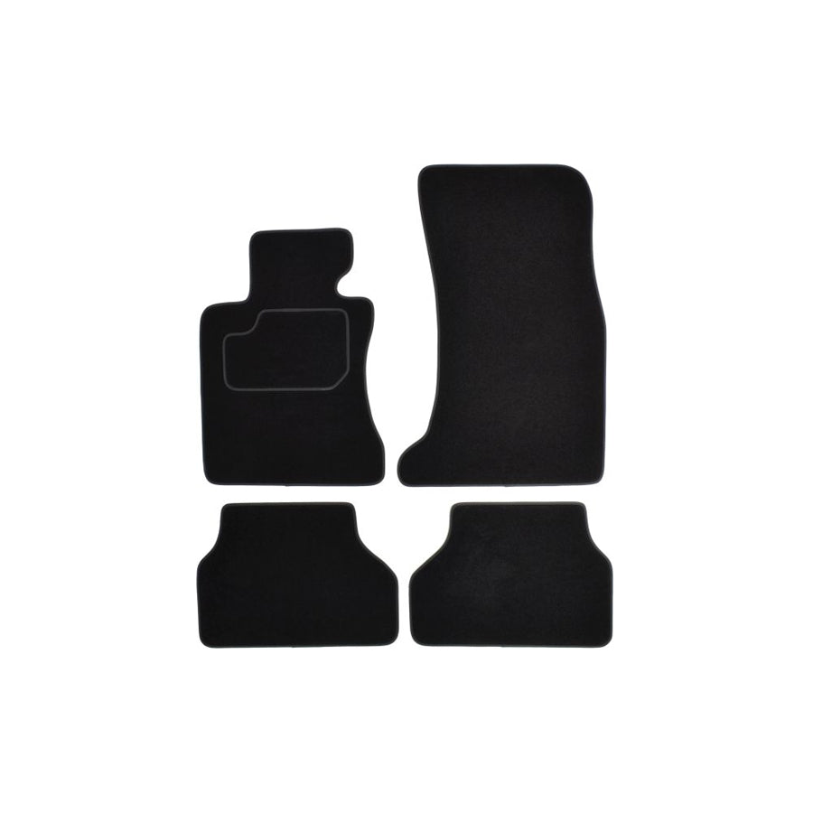 MAMMOOTH Tailored A041 BM160 PRM 01 Floor mat set for BMW 5 Saloon (E60) Textile, Front and Rear, Quantity: 4, Black