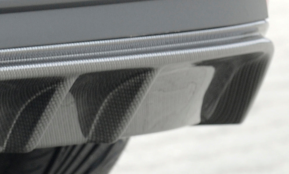 Rieger 00099183 SEAT 5F Leon FR Rear Diffuser for Twin Tailpipe Left - Carbon-Look