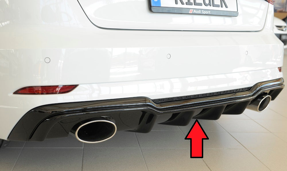 Rieger 00088183 Audi 8V Rear Diffuser (A3 & S3)