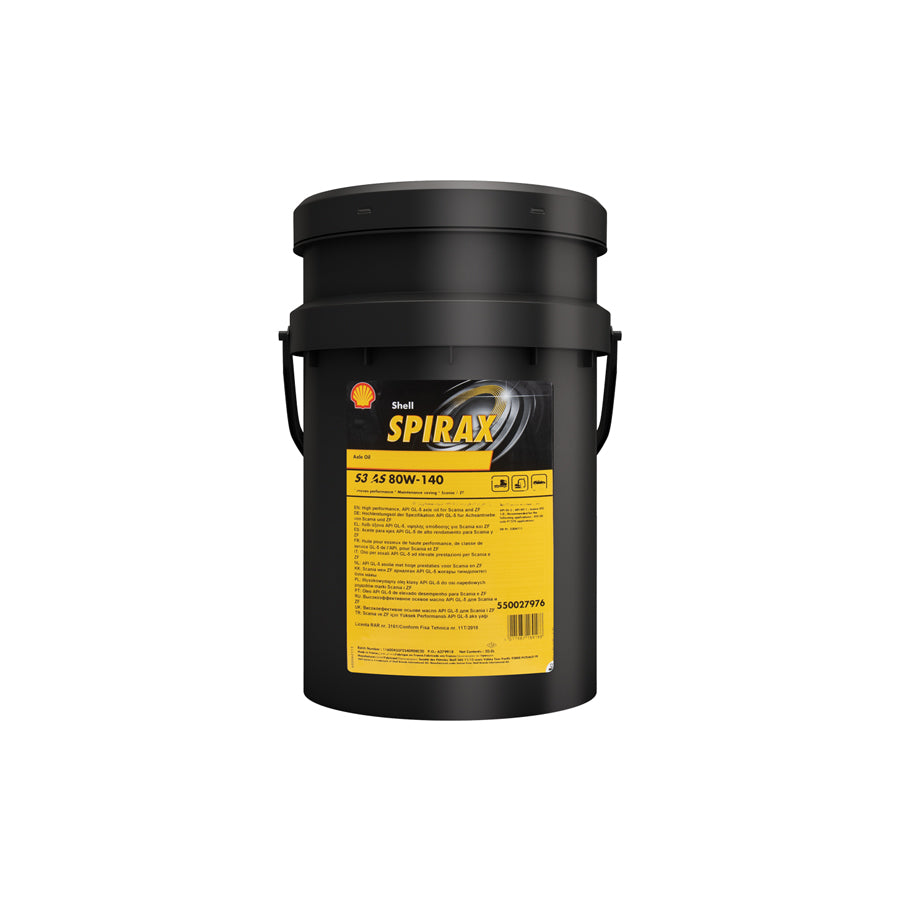 Shell Spirax S3 AS 80W-140 - 209 ltr