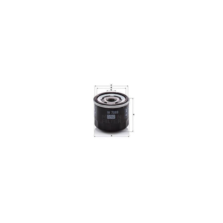 MANN-FILTER W 7069 Oil Filter Spin-on Filter