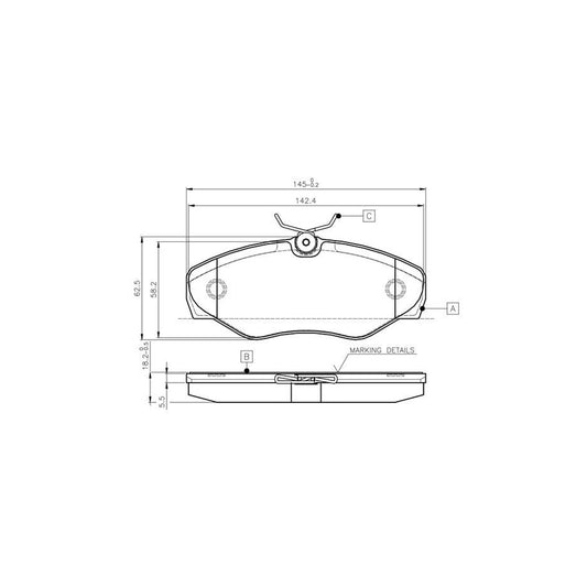 Bosch 0986Tb2402 Brake Pad Set Excl Wear Warning Contact With Accessories