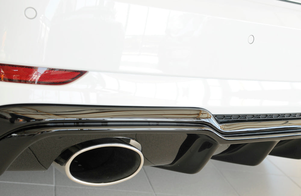 Rieger 00088183 Audi 8V Rear Diffuser for Sport Tailpipe Left & Right (A3 & S3) - Glossy Black