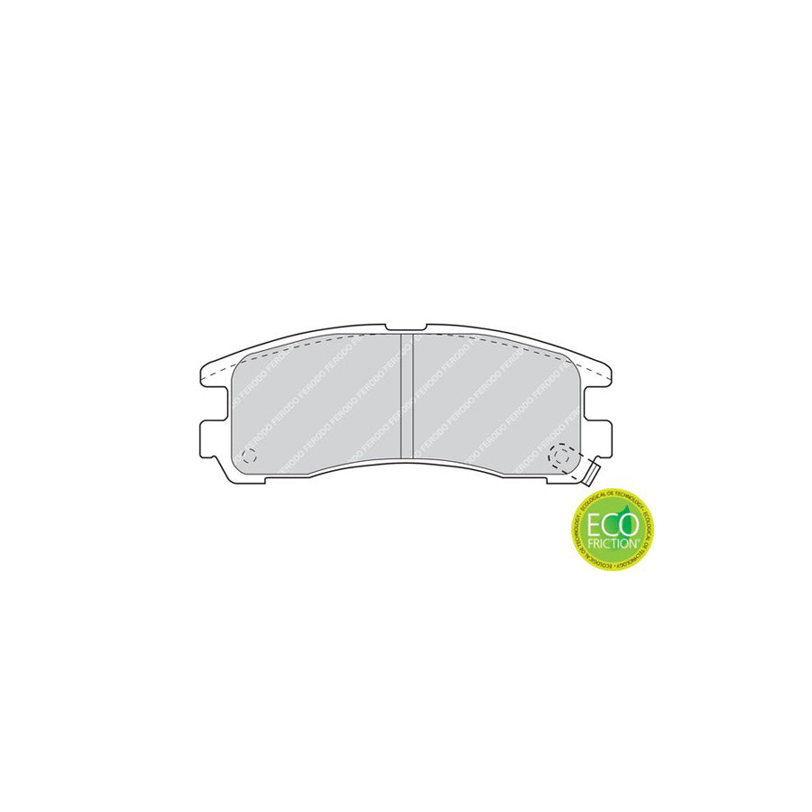 Ferodo Premier Eco Friction Fdb803 Brake Pad Set With Acoustic Wear Warning Without Accessories