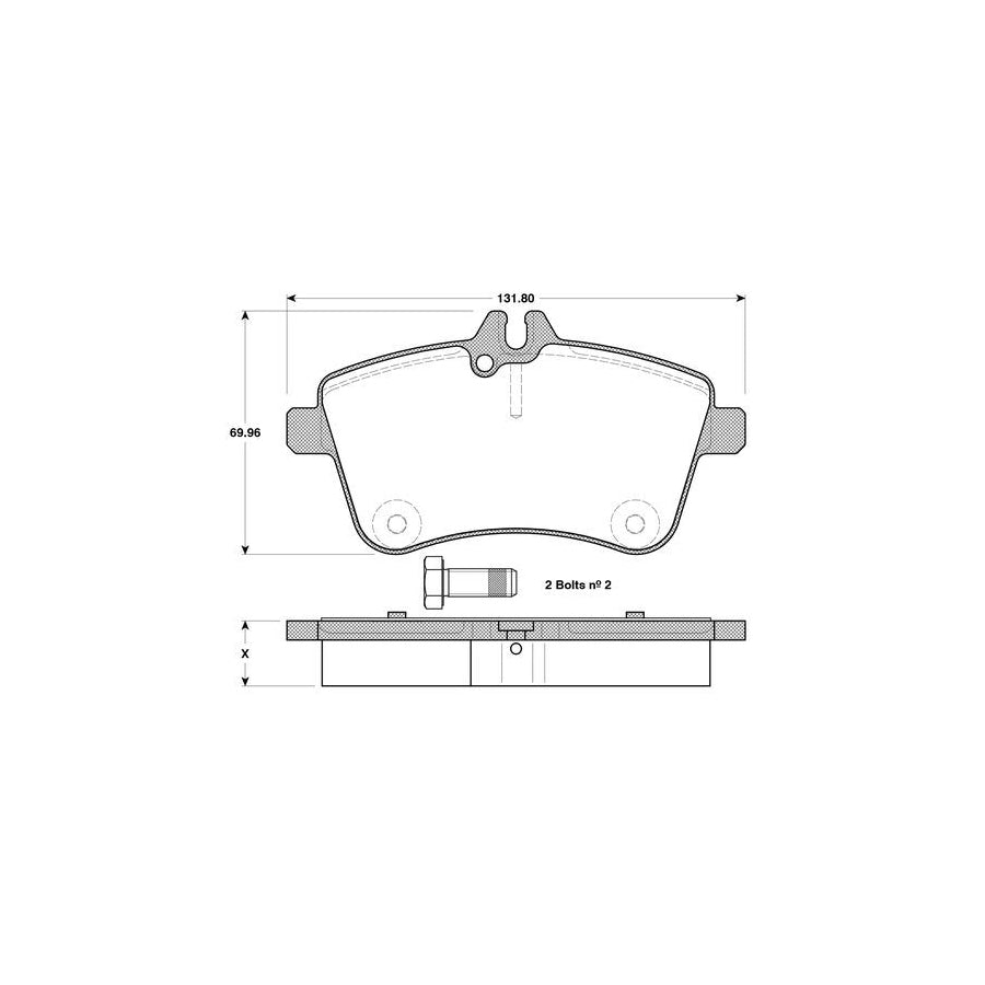 Bosch 0986Tb3130 Brake Pad Set