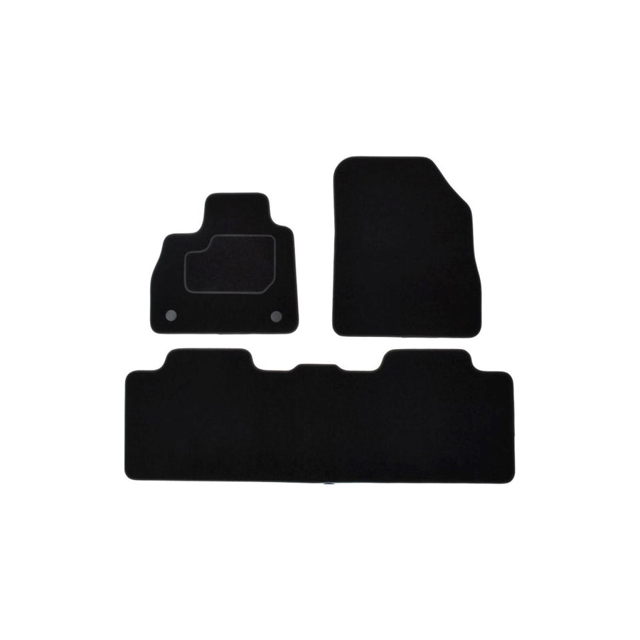 MAMMOOTH Tailored A041 RNT186 PRM 01 Floor mat set for RENAULT Espace V (JR) Textile, Front and Rear, Quantity: 3, Black