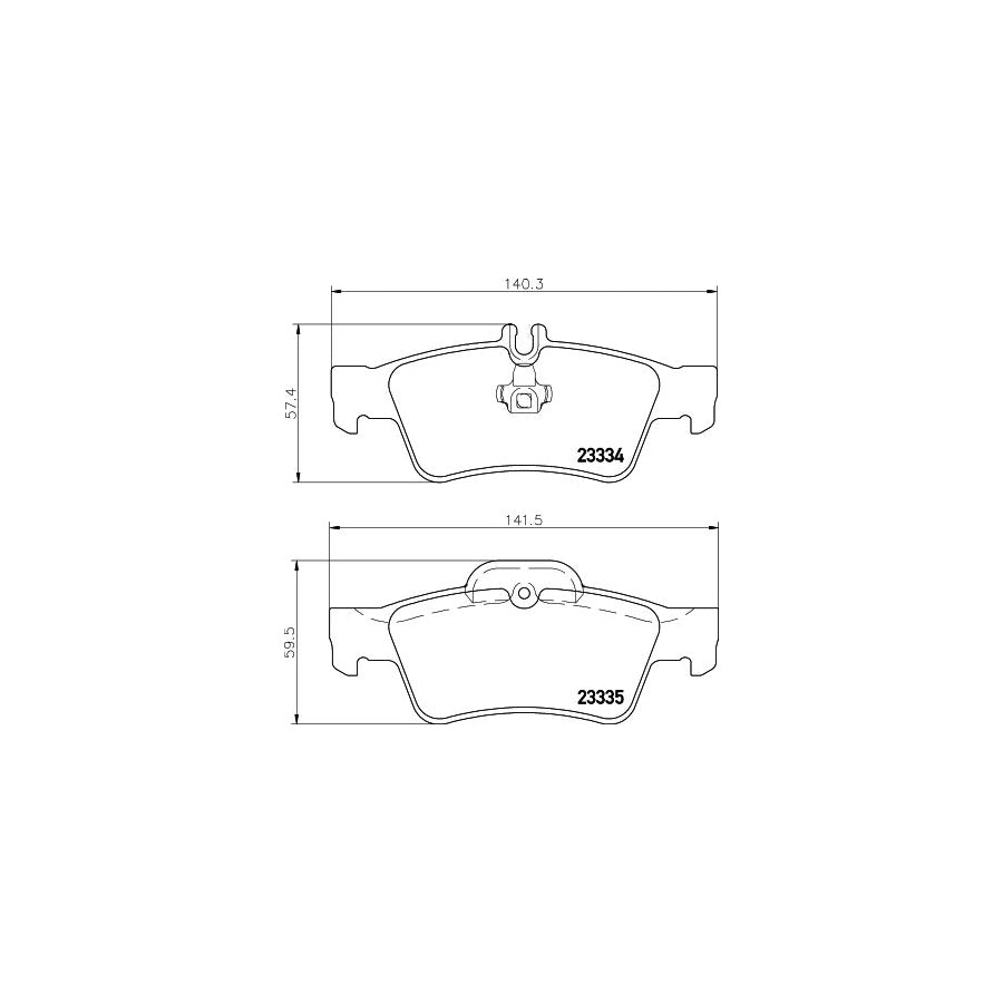 Hella 8DB 355 018 751 Brake Pad Set Prepared For Wear Indicator