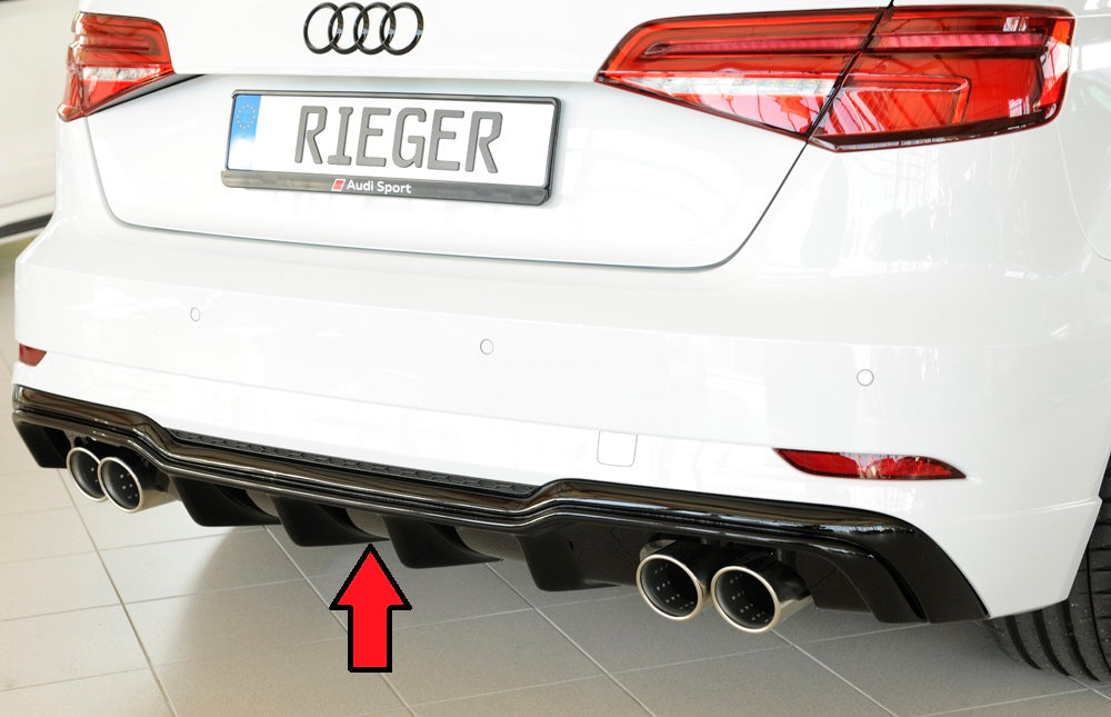Rieger 00088182 Audi 8V A3 Rear Diffuser