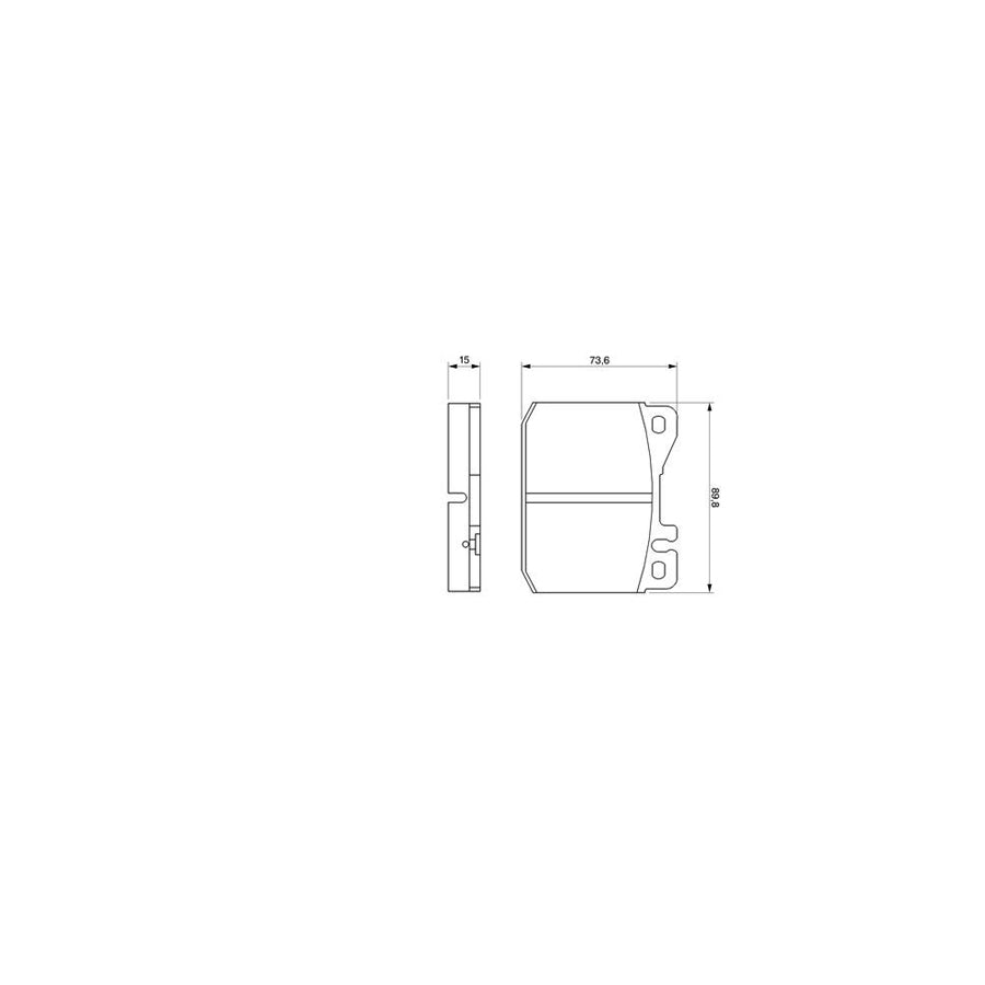 Bosch 0986463921 Brake Pad Set BP646