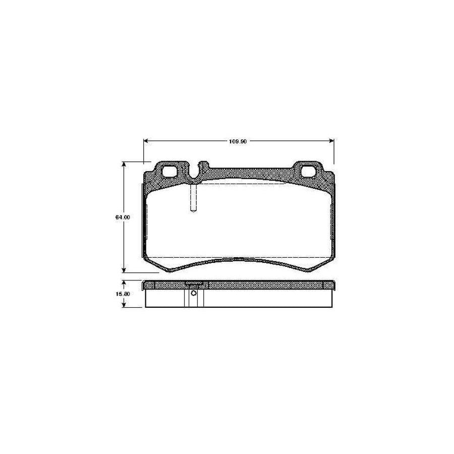 Bosch 0986Tb2453 Brake Pad Set Excl Wear Warning Contact