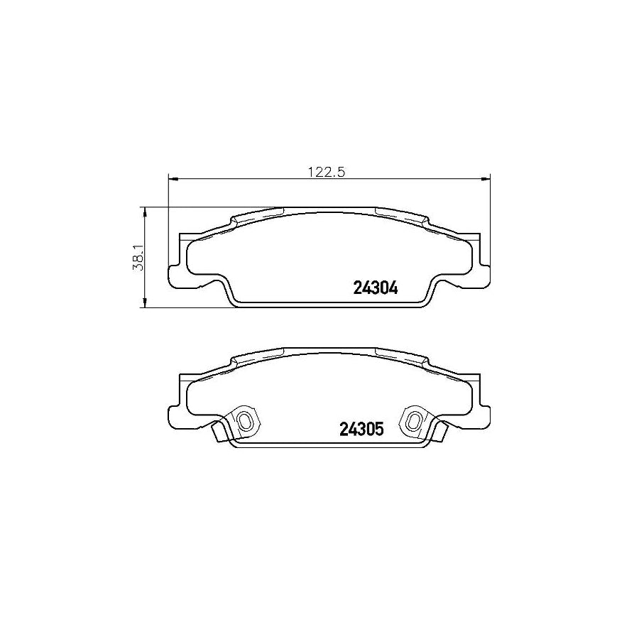 Brembo P 09 007 Brake Pad Set With Acoustic Wear Warning With Brake Caliper Screws