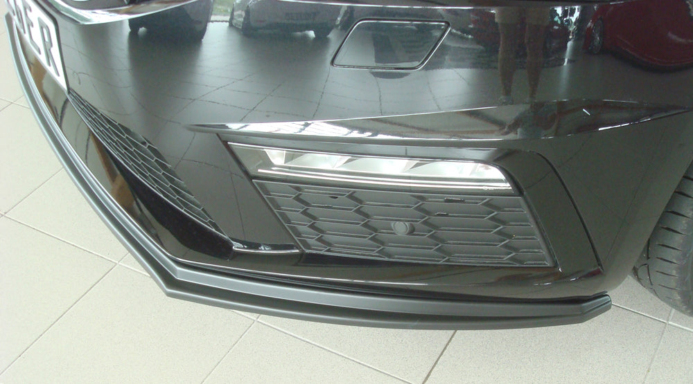 Rieger 00079030 Skoda 5E Octavia RS Front Splitter - Matte Black
