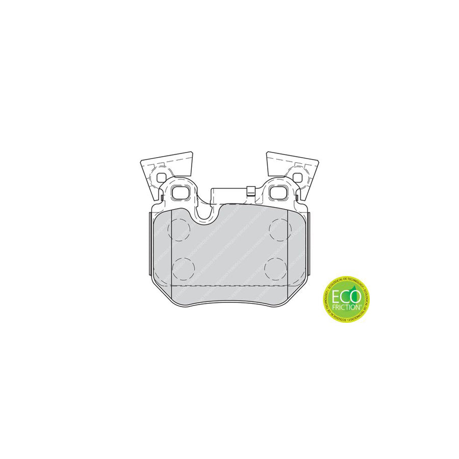 Ferodo Premier Eco Friction Fdb4217 Brake Pad Set Prepared For Wear Indicator Without Accessories