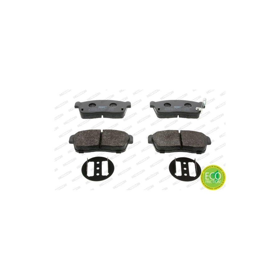 Ferodo Premier Eco Friction Fdb1532 Brake Pad Set With Acoustic Wear Warning With Piston Clip Without Accessories