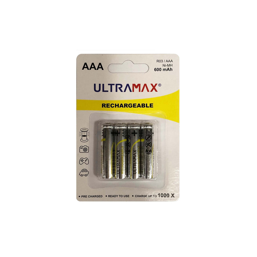 Ultramax Rechargeable AAA / R03 Size Battery