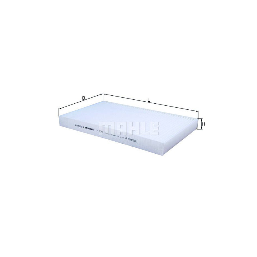 MAHLE ORIGINAL LA 229 Pollen filter Particulate Filter