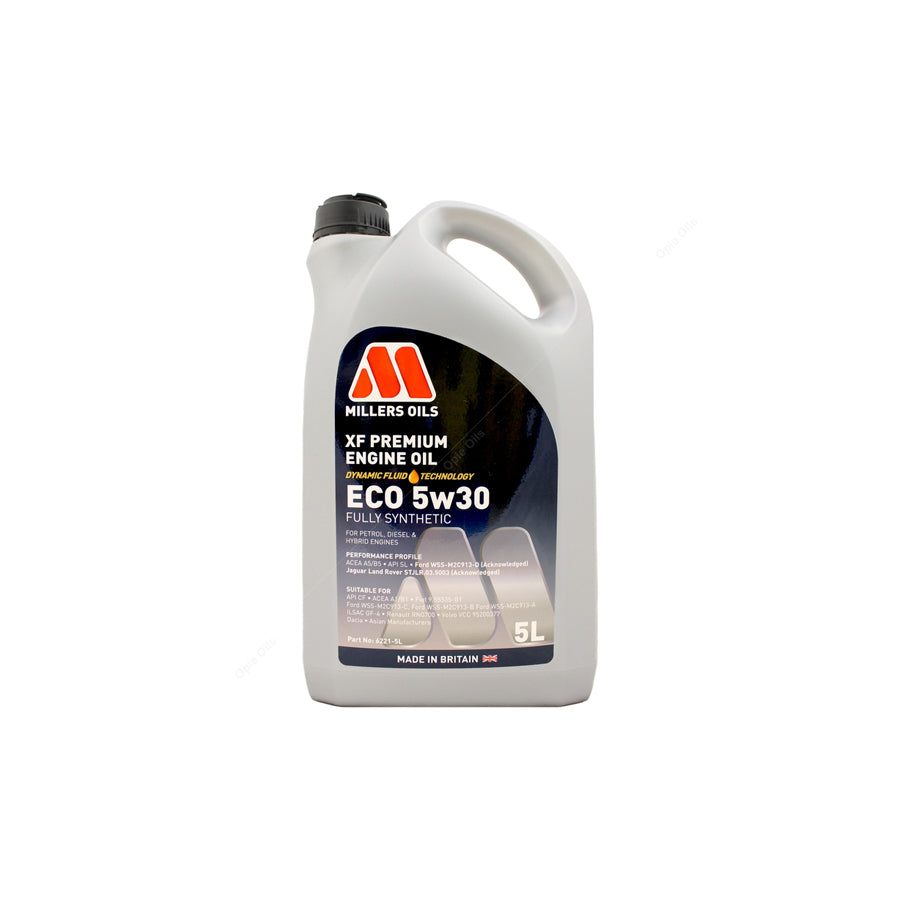 Millers Oils XF Premium ECO 5W-30 Fully Synthetic Engine Oil 5l