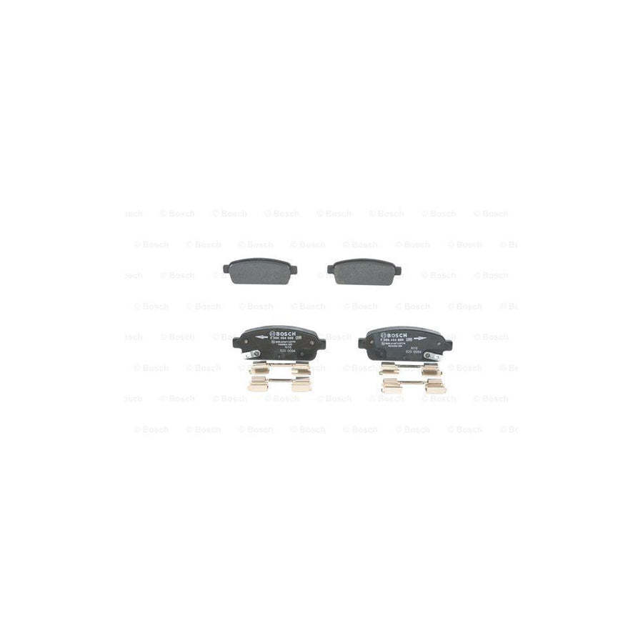 Bosch 0986494666 Brake Pad Set With Acoustic Wear Warning With Anti Squeak Plate With Mounting Manual BP1661
