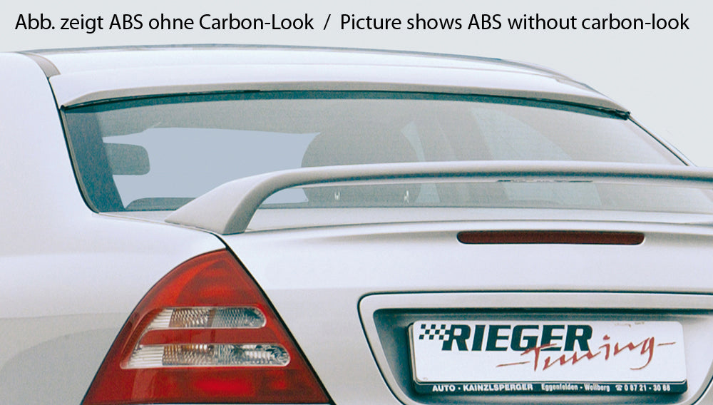Rieger 00099210 Mercedes-Benz W203 C-Class Rear Window Cover - Carbon-Look
