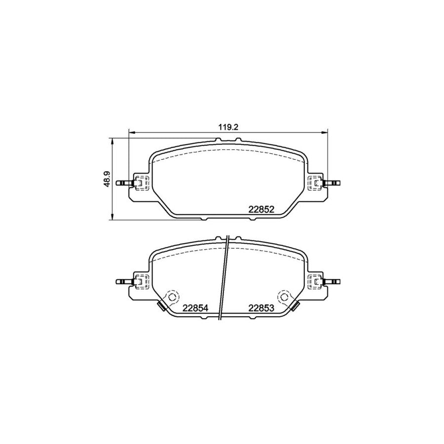 Brembo P 28 097 Brake Pad Set For Honda Cr V V Rw Rt With Acoustic Wear Warning With Anti Squeak Plate