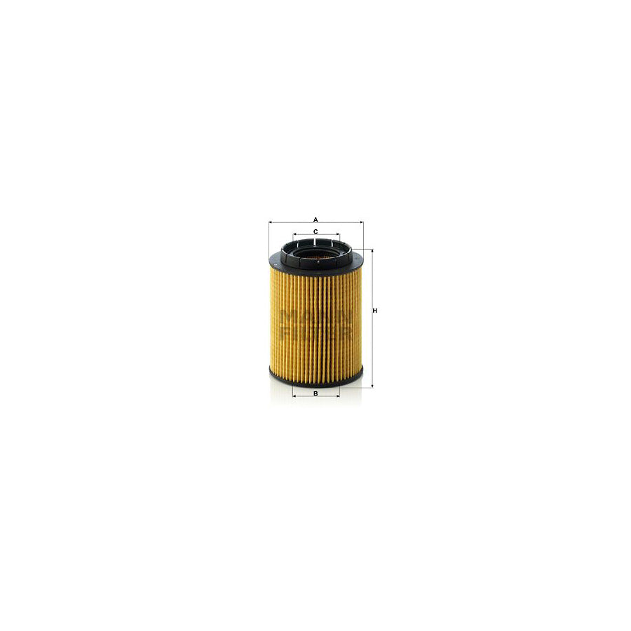 MANN-FILTER HU 932/7 x Oil Filter for VW Touareg I (7LA, 7L6, 7L7) with seal, Filter Insert