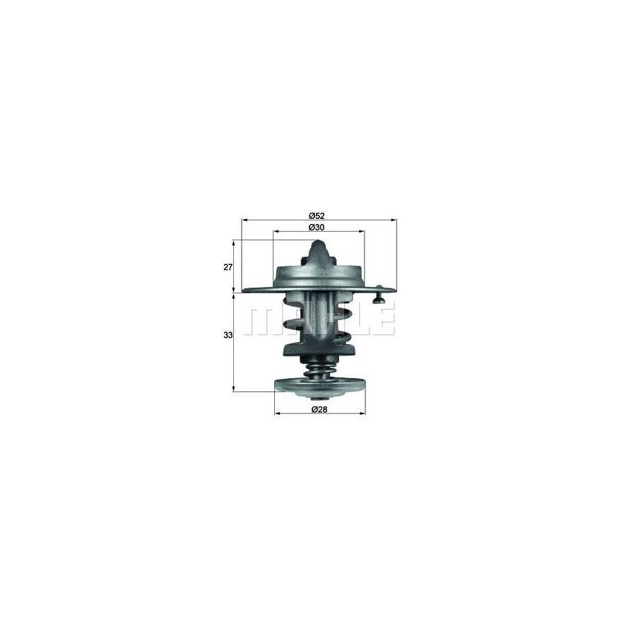 MAHLE ORIGINAL TX 80 83 Engine thermostat Opening Temperature: 83°C, without gasket / seal