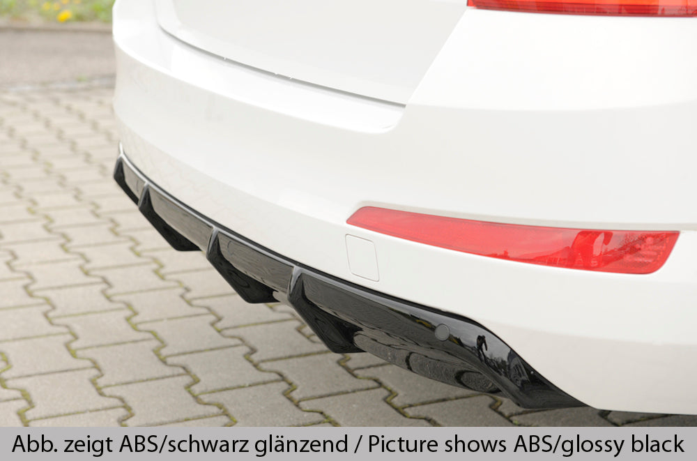 Rieger 00079029 Skoda 5E Octavia Rear Diffuser - Matte Black