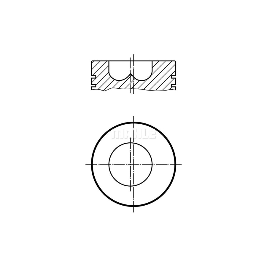 MAHLE ORIGINAL 009 90 00 Piston 94,4 mm, with cooling duct, with piston ring carrier