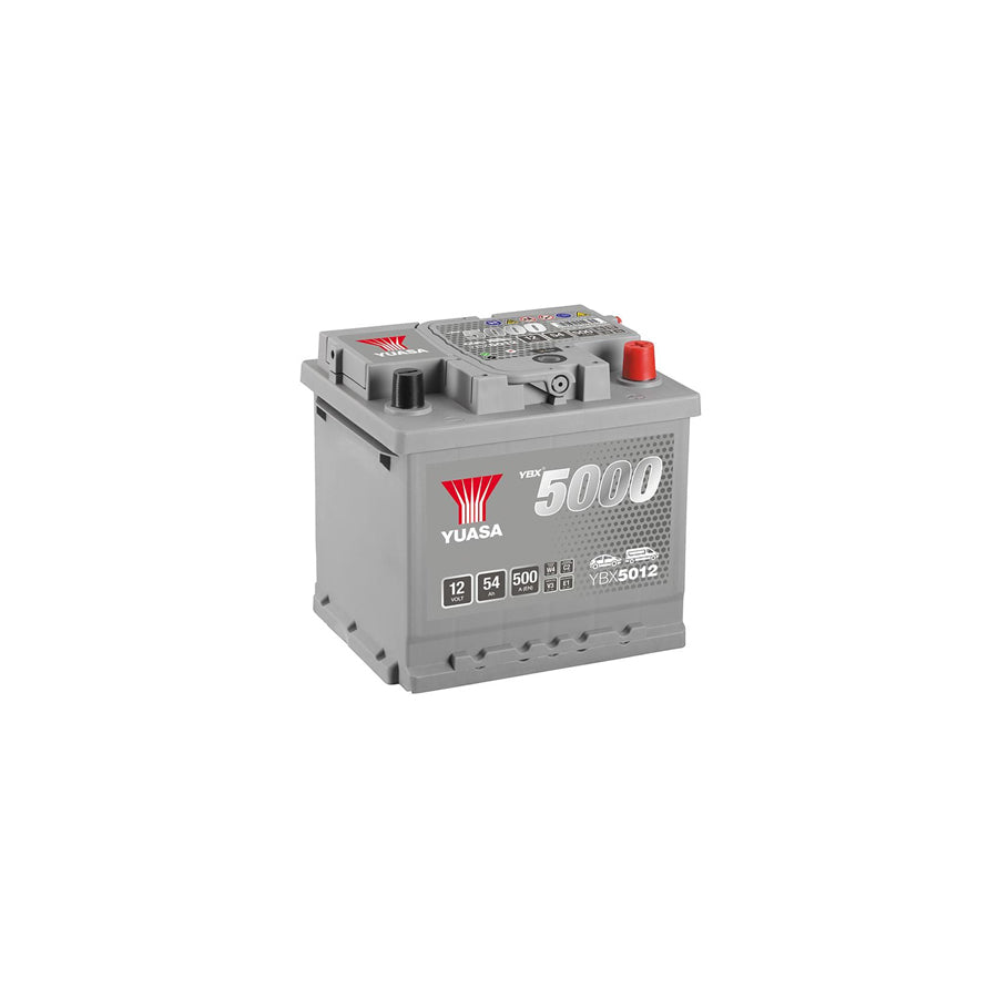 Yuasa YBX5012 Silver High Performance 12V 54Ah 500A SMF Battery