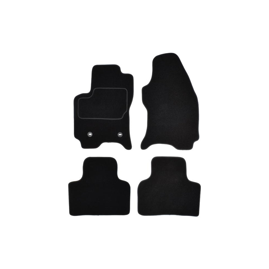 CUSTOPOL Tailored FOR240S Floor mat set for FORD Mondeo Mk2 Saloon (BFP) Textile, Front and Rear, Quantity: 4, Grey