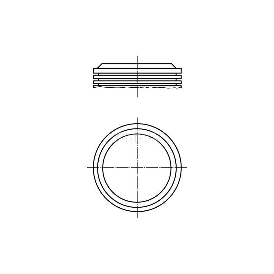 MAHLE ORIGINAL 039 53 00 Piston 88,0 mm, without cooling duct