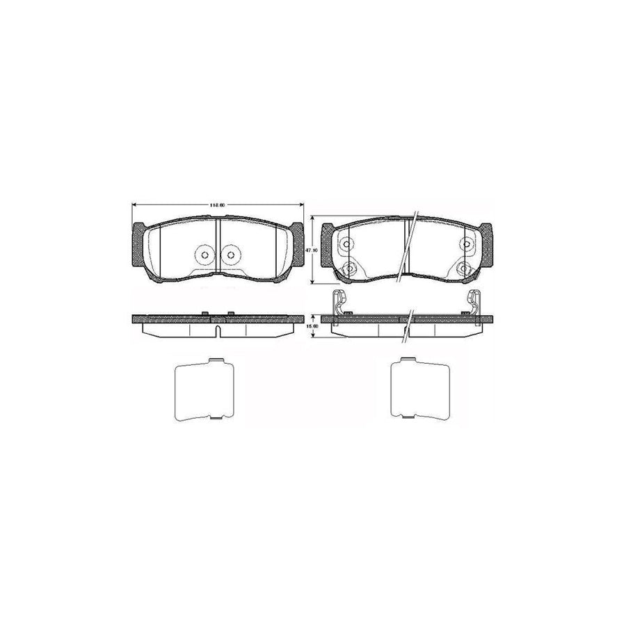 Bosch 0986Tb2978 Brake Pad Set Excl Wear Warning Contact With Accessories