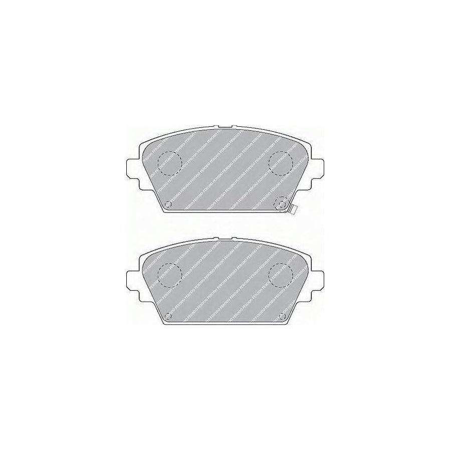 Ferodo Fsl598 Brake Pad Set Fuse Technology With Acoustic Wear Warning