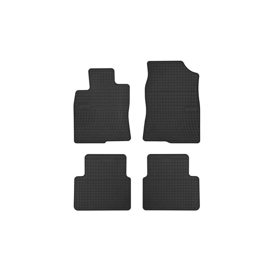FROGUM Tailored 547921 Floor mat set for HONDA Civic X Hatchback (FC,FK) Elastomer, Front and Rear, Quantity: 4, Black, (LHD)