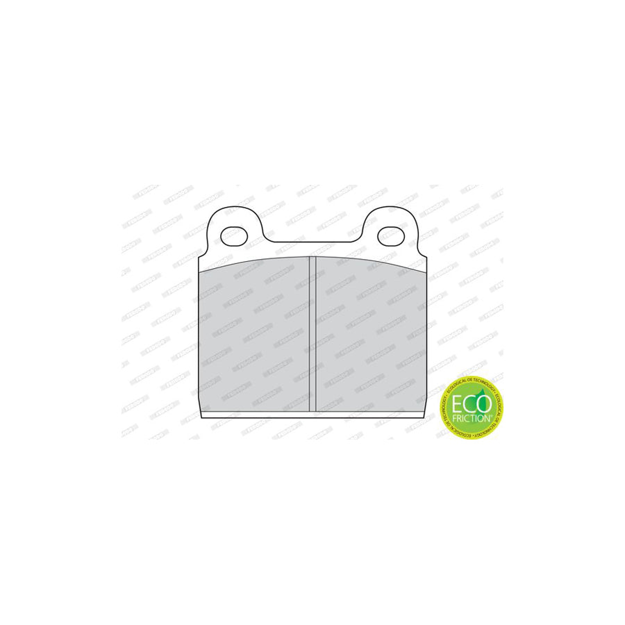 Ferodo Premier Eco Friction Fdb11 Brake Pad Set Not Prepared For Wear Indicator Without Accessories