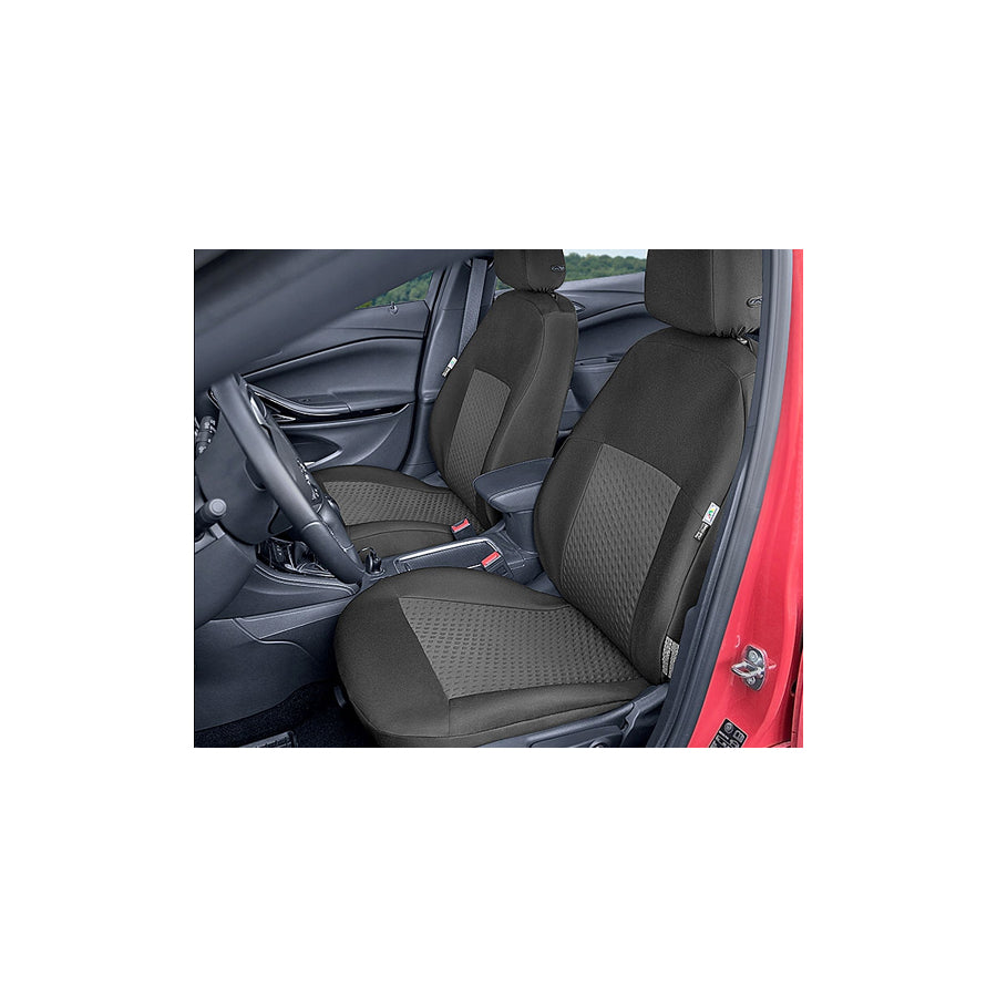 KEGEL Tailor Made 5-2042-196-4010 Car seat cover Black, graphite, Polyester, PU (Polyurethane), Front