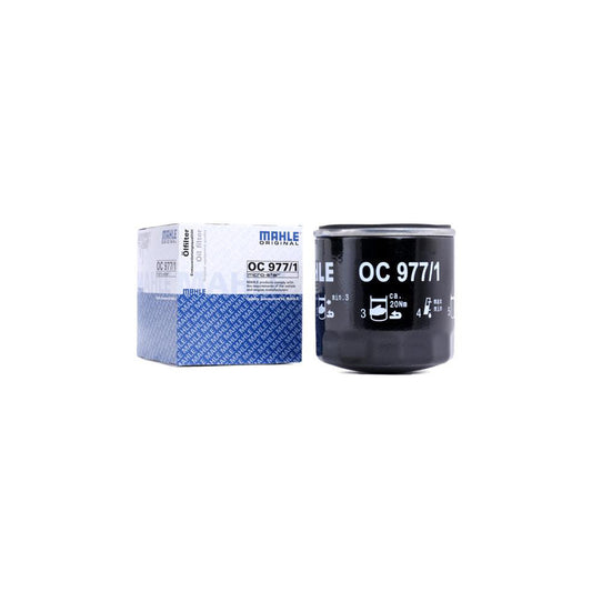 MAHLE ORIGINAL OC 977/1 Oil Filter Spin-on Filter, with one anti-return valve