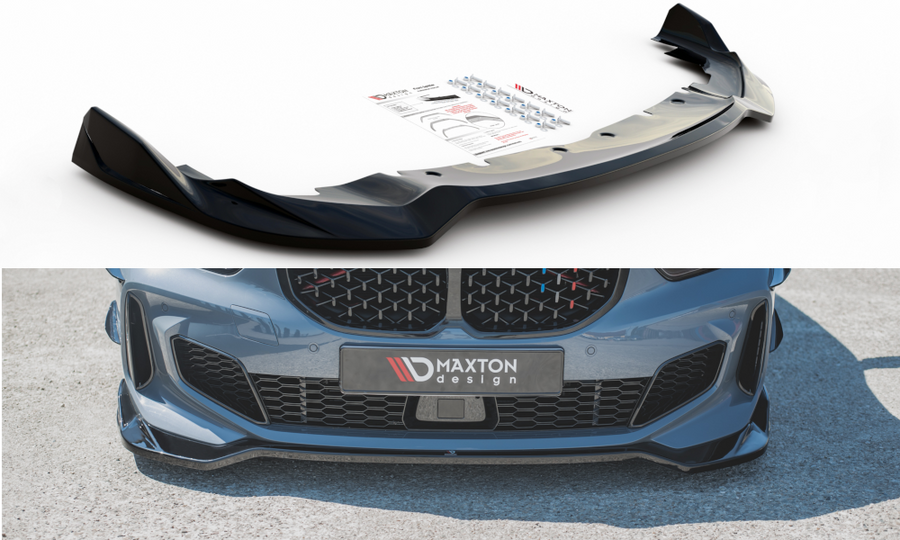 Maxton Design BM-1-40-M-FD1T Front Splitter V.5 BMW Series 1 F40 M-Pack / M135i | Duco Car Parts UK Car Parts