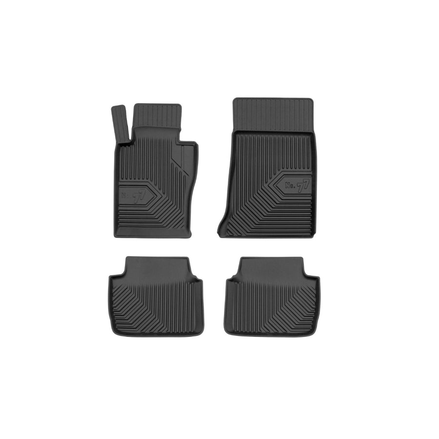 FROGUM Tailored, No.77 77409668 Floor mat set for BMW 3 Series Elastomer, Front and Rear, Quantity: 4, Black, (LHD)