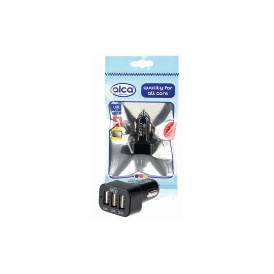 ALCA 510410 In-car charger 12-30V, 12V/1A, 9V/1.5A, QuickCharge 5V/2A, Number of inlets/outlets: (1 USB Quick charge), 3 USB, Black