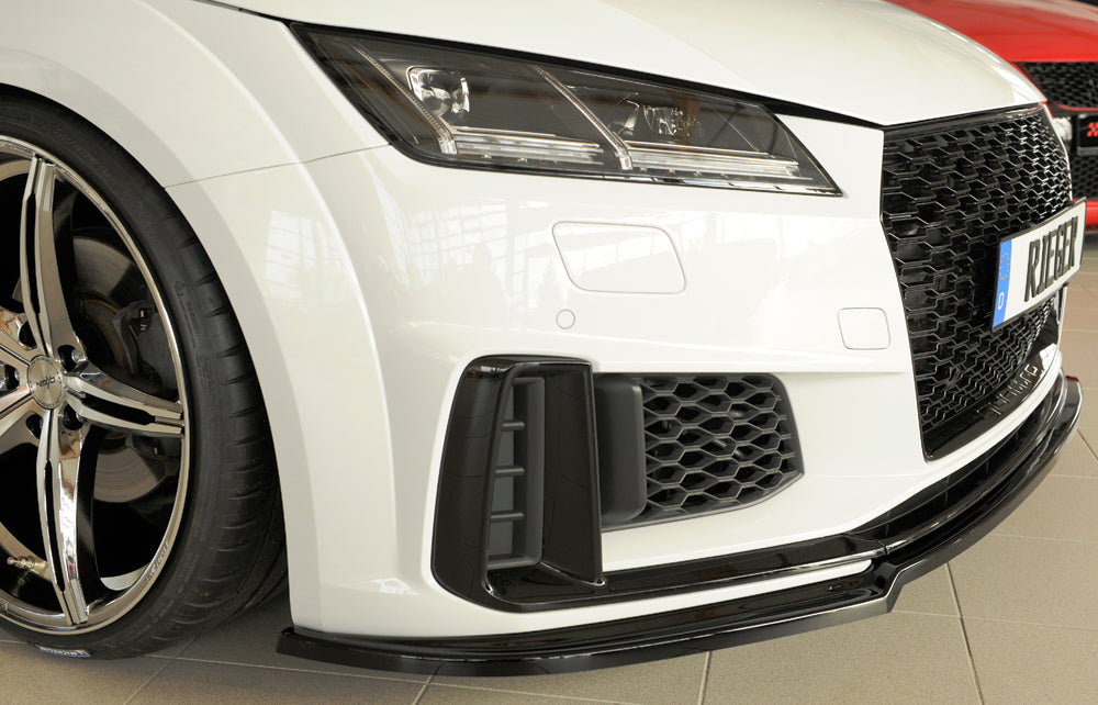 Rieger 00088188 Audi 8J-FV 8S Front Splitter (TT & TTS) - Glossy Black