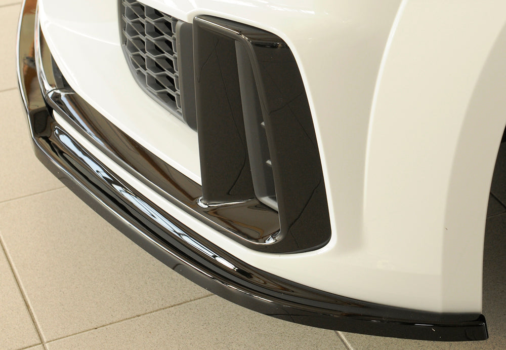 Rieger 00088188 Audi 8J-FV 8S Front Splitter (TT & TTS) - Glossy Black