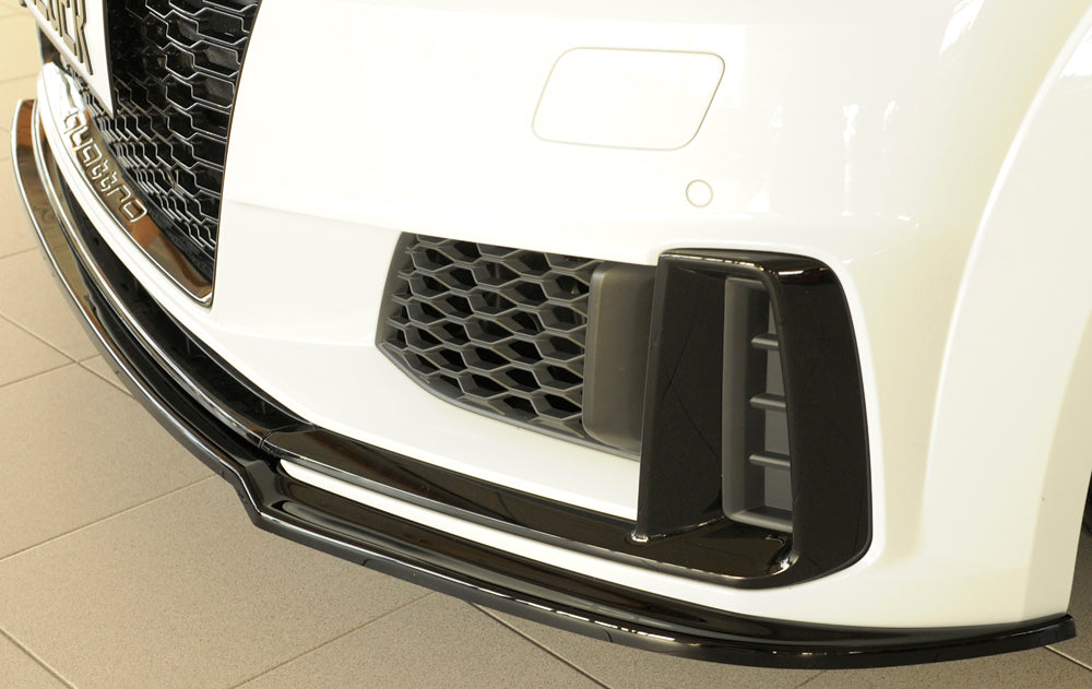 Rieger 00088188 Audi 8J-FV 8S Front Splitter (TT & TTS) - Glossy Black