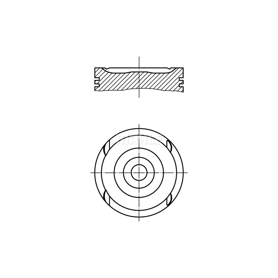 MAHLE ORIGINAL 011 79 01 Piston 86,5 mm, without cooling duct