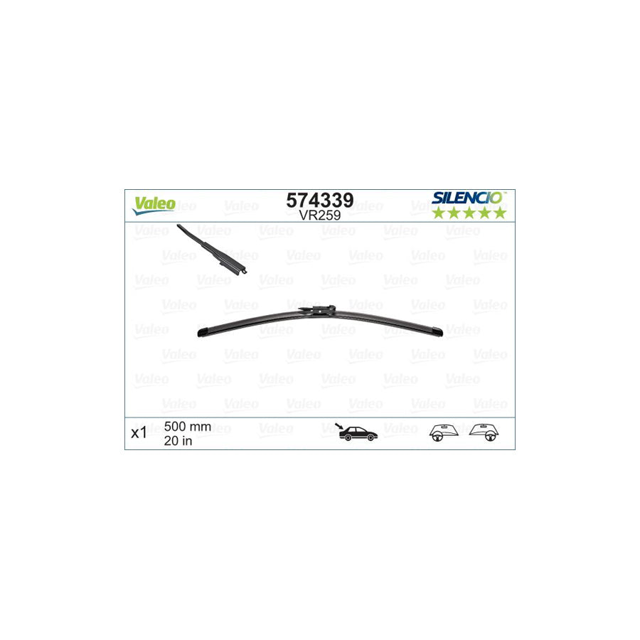 Valeo Silencio Rear, Silencio X.Trm 574339 Wiper Blade | Duco Car Parts UK Car Parts
