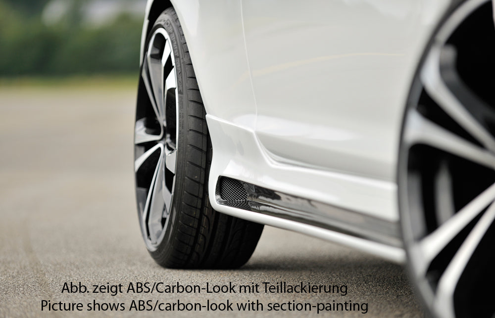Rieger 00058945 Opel Corsa D Right Side Skirt - Matte Black