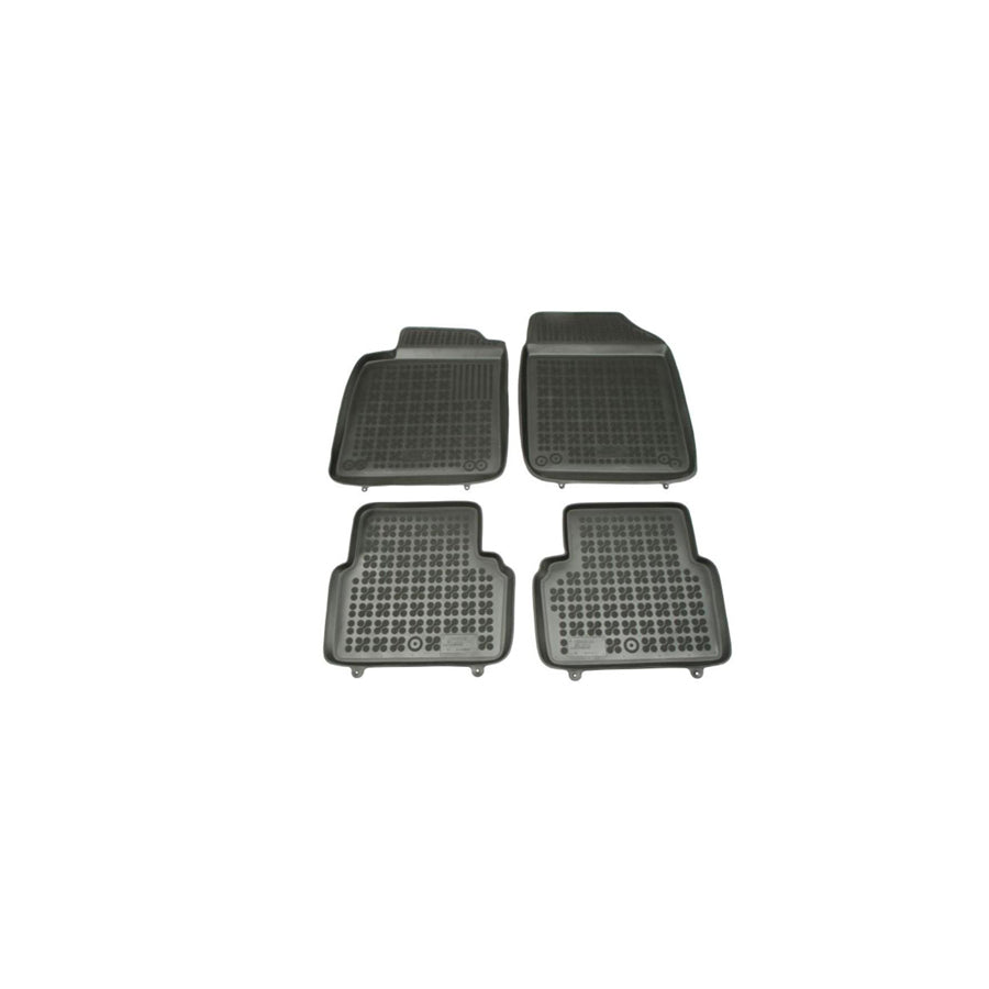 REZAW PLAST Tailored 202601 Floor mat set for SAAB 9-3 Saloon (YS3F) Elastomer, Front and Rear, Quantity: 4, Black