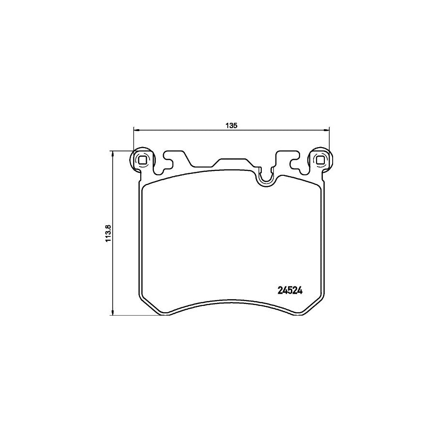 Hella 8DB 355 020 431 Brake Pad Set Prepared For Wear Indicator With Accessories With Counterweights