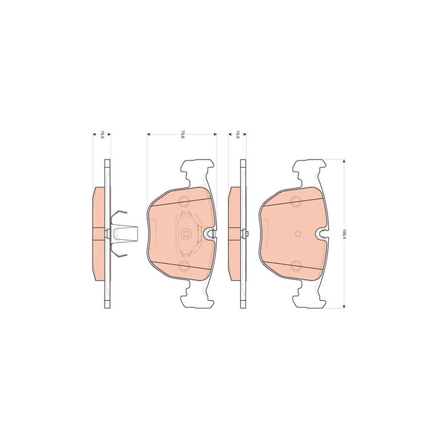 TRW Gdb1702 Brake Pad Set